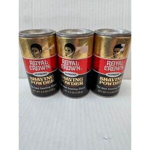 Lot of 3 Royal Crown Supreme Shaving Powder Depilatory 4.5 Ounces 3 Cans